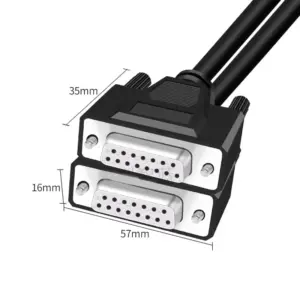 Industrial Shielded DB15 15-Pin Male to Female Cable 14 Sad8ba0655ce34728ba7391b15c03dce5Q