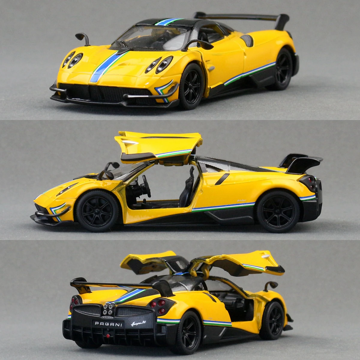 Pagani Huayra BC Super Sport Diecast Model in Blue 3 Pagani Huayra BC Super Sport Diecast Model in Blue - Image 3