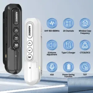 ABBREE AR-W5 Mini Walkie Talkies 400-480MHz 13 Sae5f04d5d465416298d42eb52258d690f