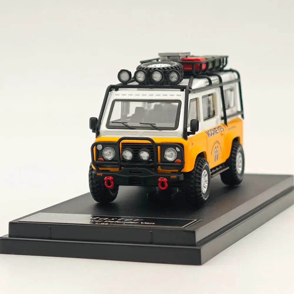 Vibrant Yellow Defender 110 Van Diecast Model 3 Vibrant Yellow Defender 110 Van Diecast Model - Image 3