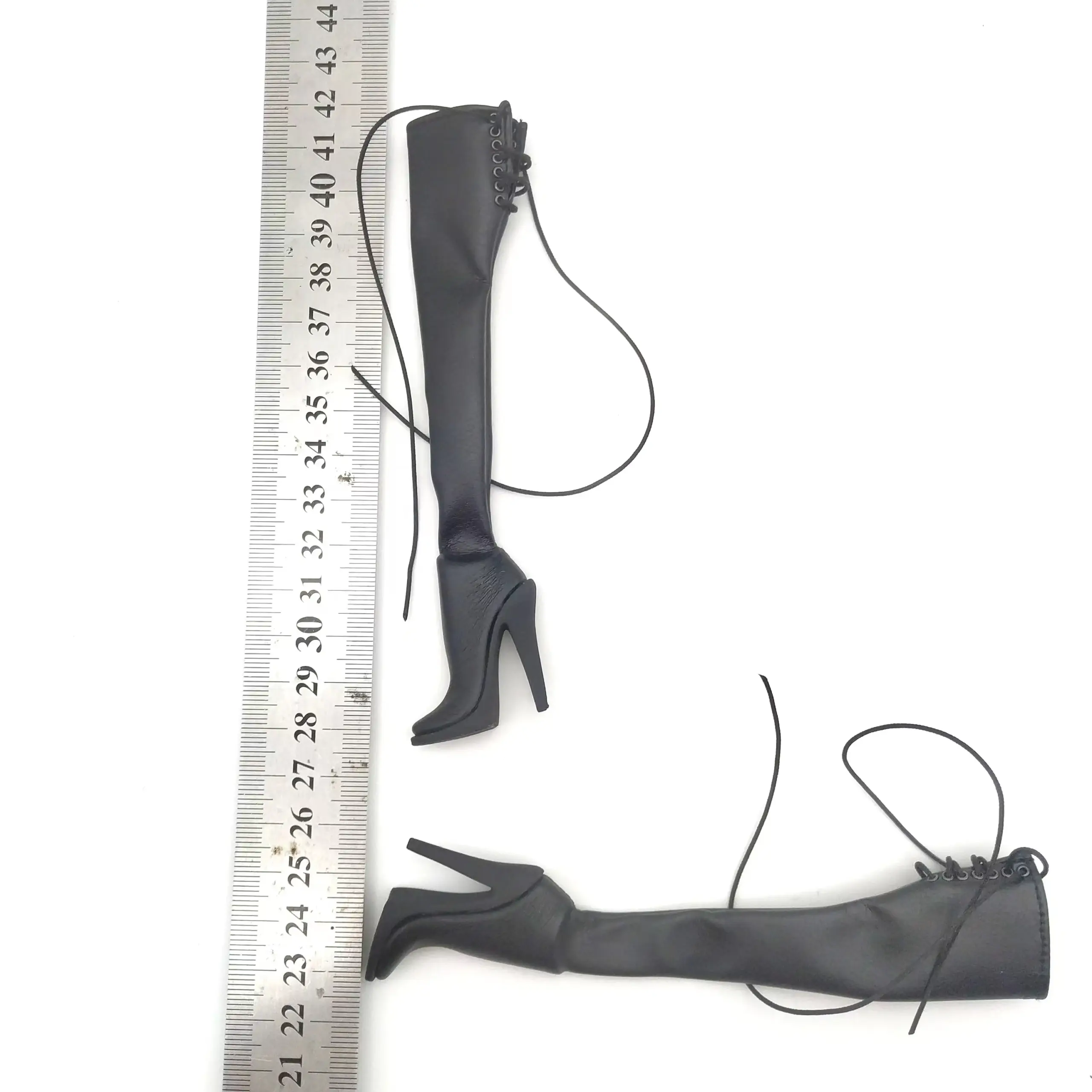 1/6 Scale Black High-Heeled Boots for Figures 3 1/6 Scale Black High-Heeled Boots for Figures - Image 3