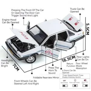 Volkswagen Santana Diecast Model 1:24 Scale Black 12 Saf69a3d99ef7476cbea27ebeb2d3c658L