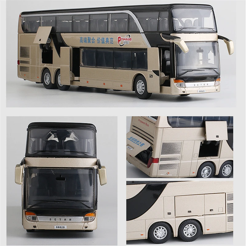 1:24 Scale Double-Decker Electric Bus Model 5 1:24 Scale Double-Decker Electric Bus Model - Image 5