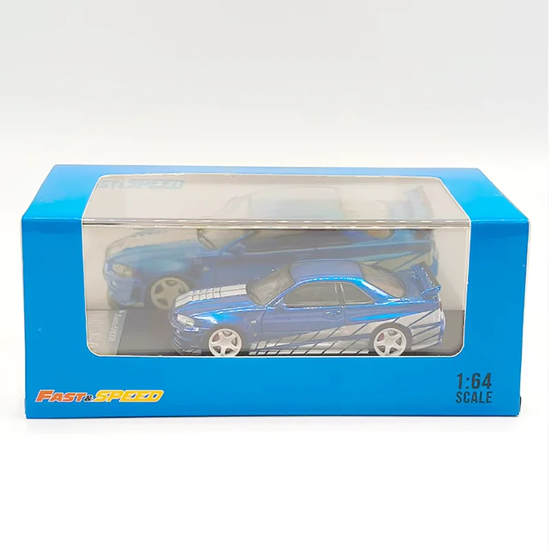 Vibrant Nissan Skyline R34 Nismo 1/64 Model 6 Vibrant Nissan Skyline R34 Nismo 1/64 Model - Image 6
