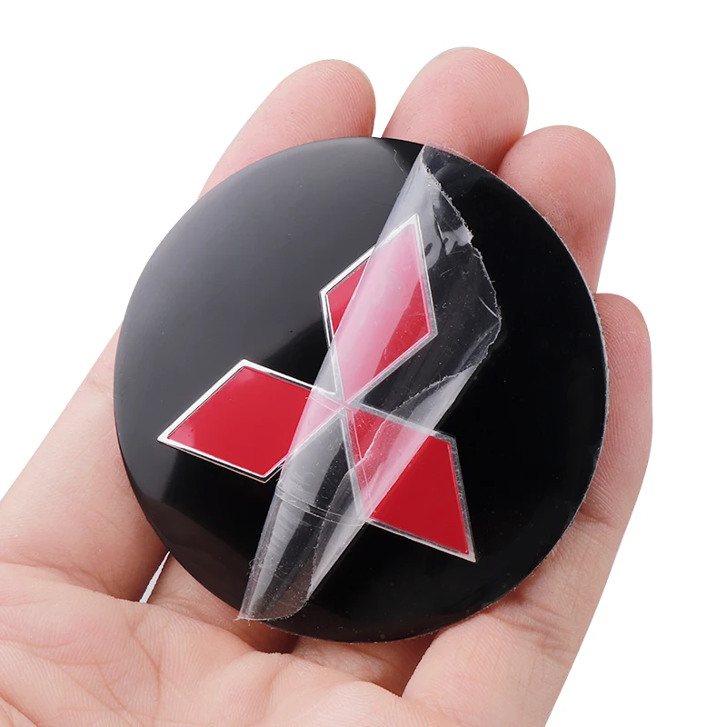 Mitsubishi Wheel Hub Cap Stickers Set 5 Mitsubishi Wheel Hub Cap Stickers Set - Image 5