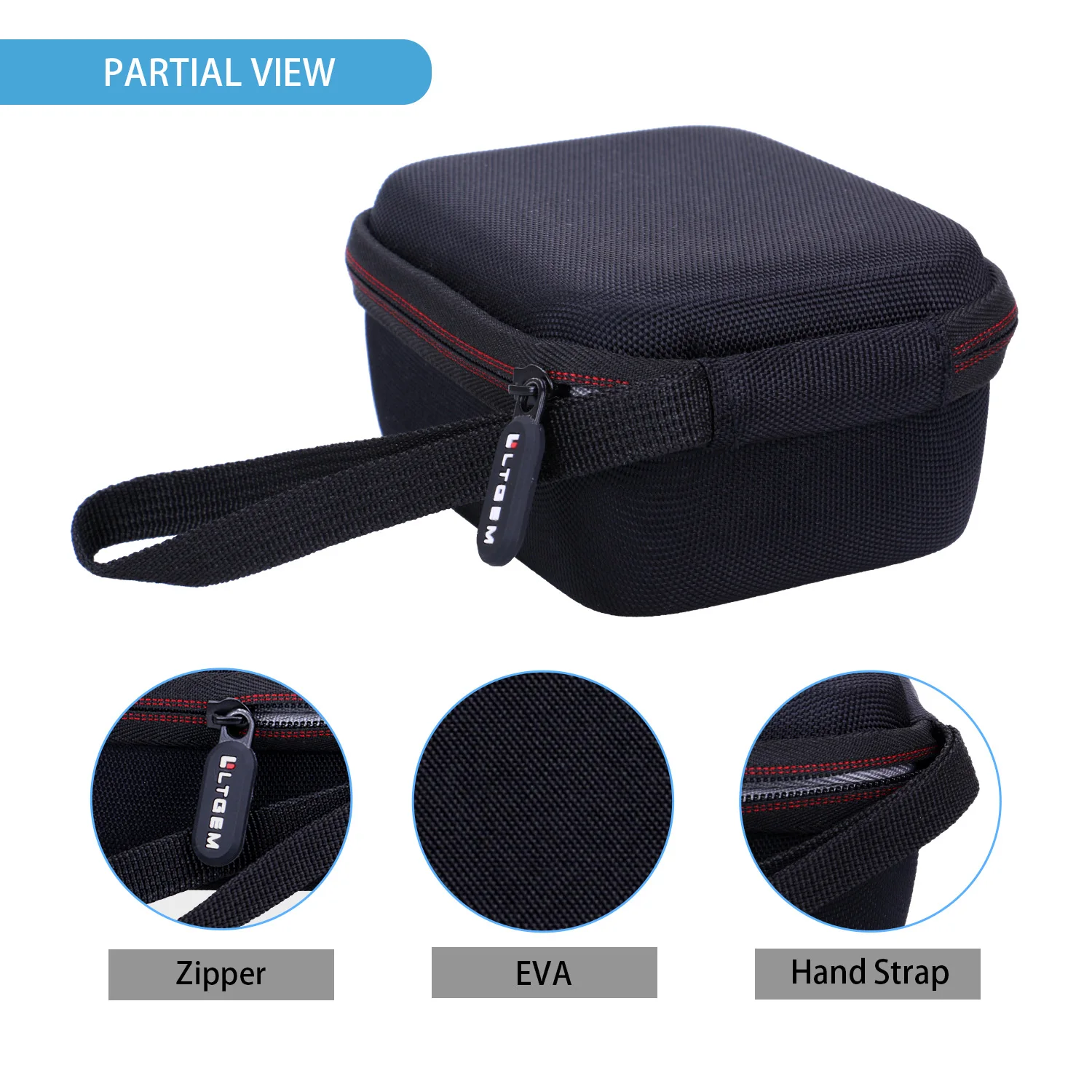 Dark Grey EVA Earbuds Case for Jabra Elite 65t 6 Dark Grey EVA Earbuds Case for Jabra Elite 65t - Image 6