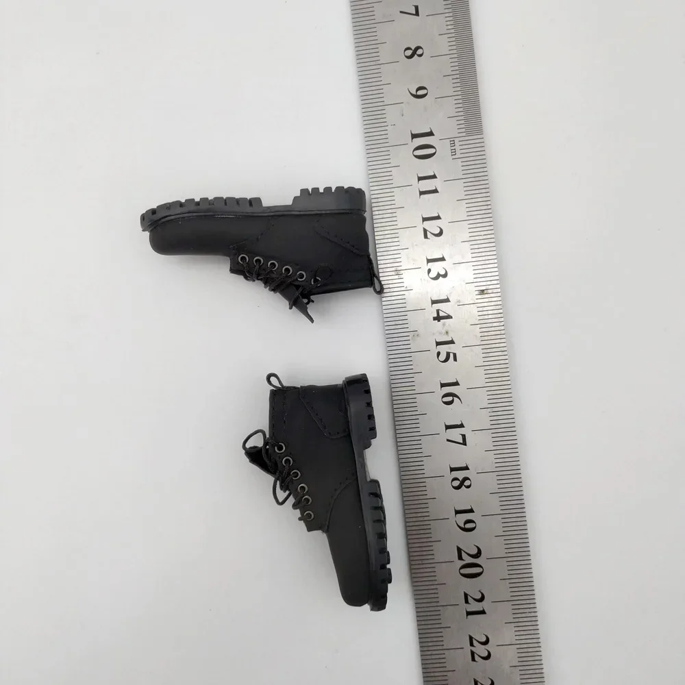 1/6 Scale Black Lace-Up Boots for Figures 5 1/6 Scale Black Lace-Up Boots for Figures - Image 5