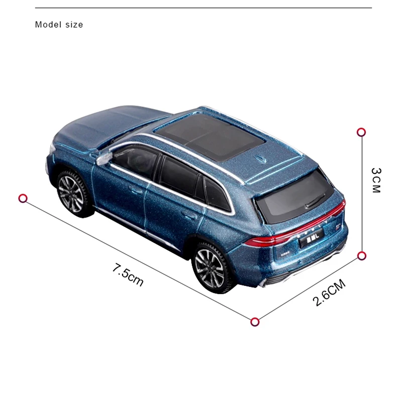 Geely Xingyue L 1:64 Diecast Model in Blue or Silver 2 Geely Xingyue L 1:64 Diecast Model in Blue or Silver - Image 2