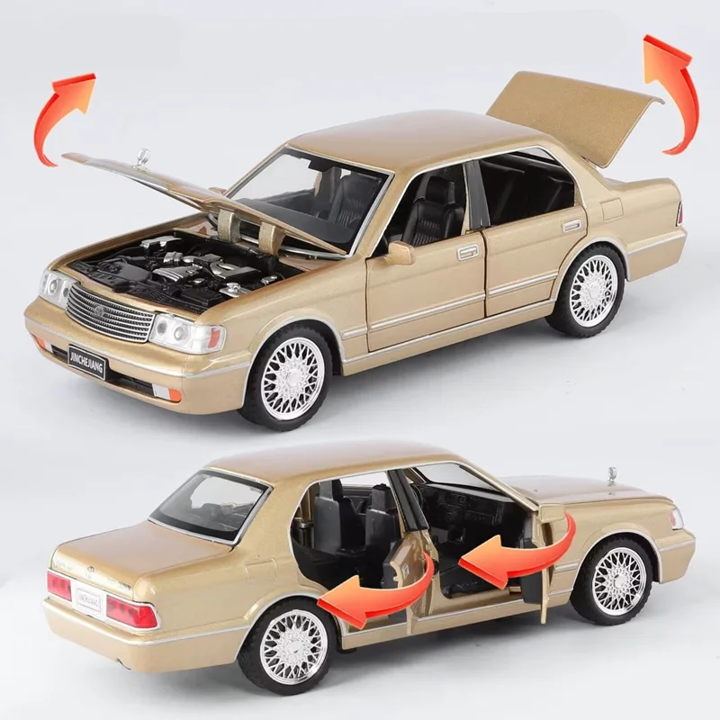 1:32 Scale Toyota Crown S130 Diecast Model with Sound and Lights 5 1:32 Scale Toyota Crown S130 Diecast Model with Sound and Lights - Image 5