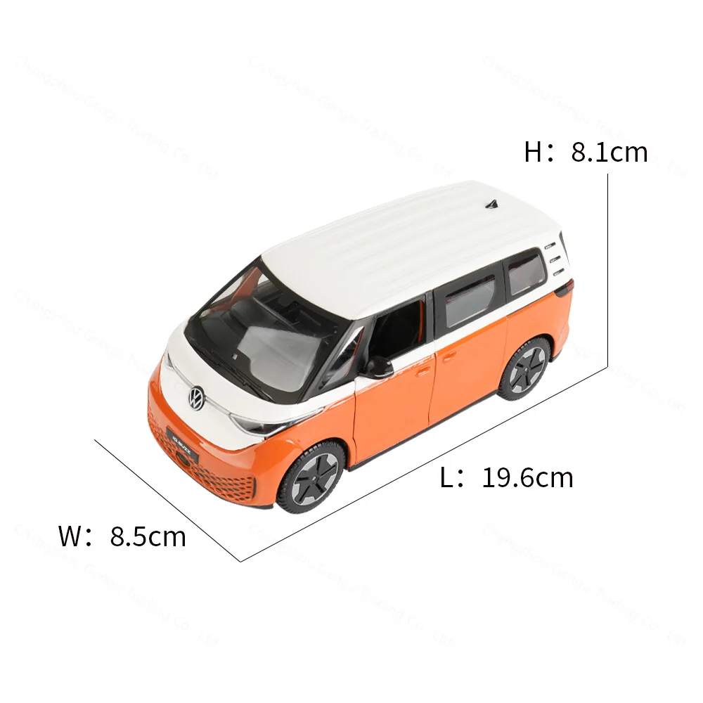 Vibrant Orange Volkswagen ID.Buzz 1:24 Die-Cast Model 3 Vibrant Orange Volkswagen ID.Buzz 1:24 Die-Cast Model - Image 3