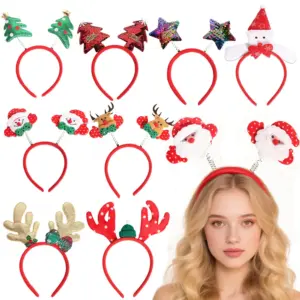 Festive Christmas Headband with Plush Bow 11 Sb1a05c262a8a4d8d9b027e398fceb1f70