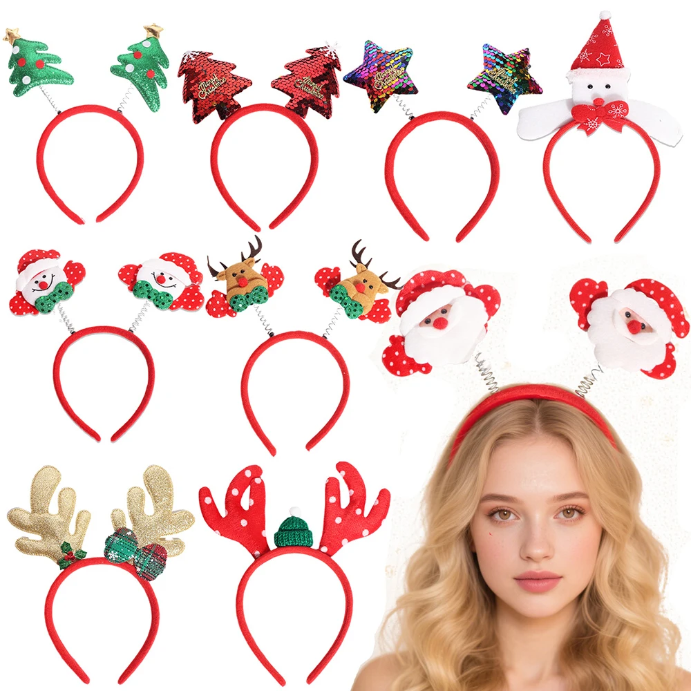 Festive Christmas Headband with Plush Bow 2 Festive Christmas Headband with Plush Bow - Image 2