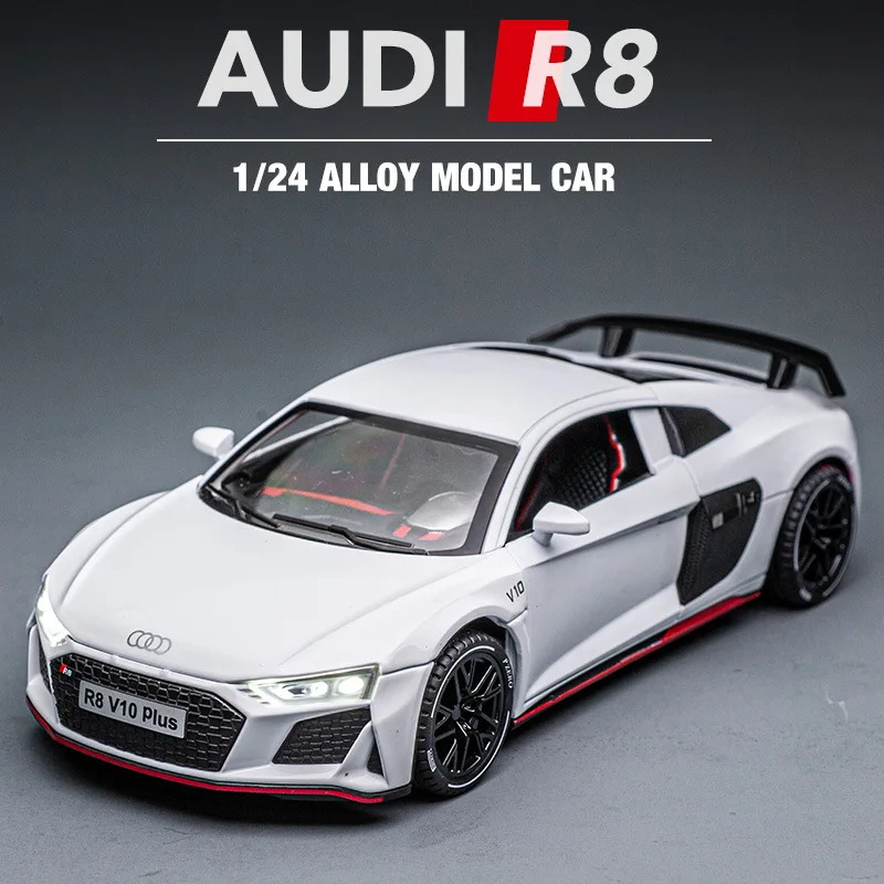 Audi R8 1:24 Diecast Model in Black 2 Audi R8 1:24 Diecast Model in Black - Image 2