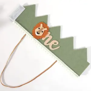 Jungle Safari Lion 1st Birthday Crown Headband 11 Sb21a06a5e42649b2b45792350a644bfdp