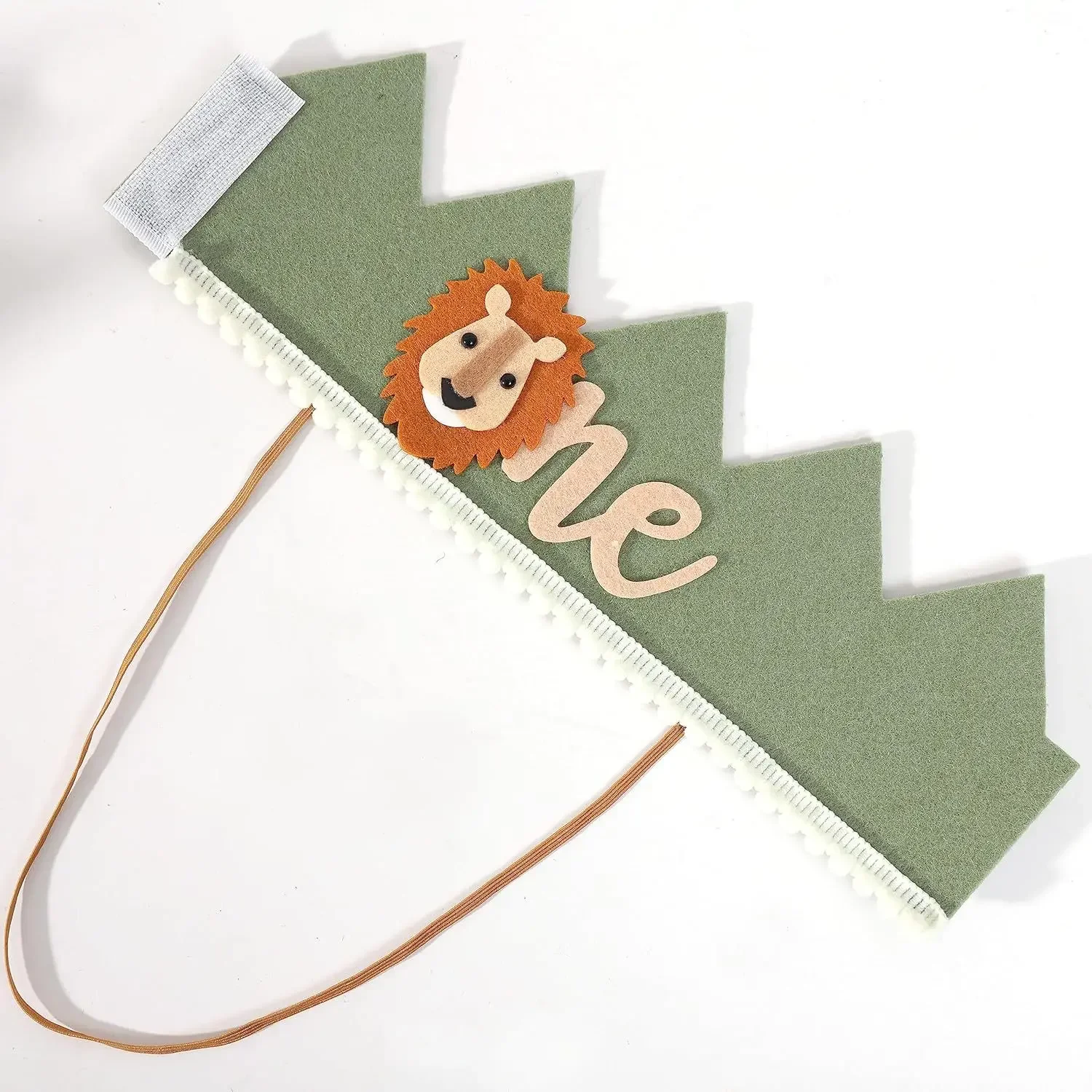 Jungle Safari Lion 1st Birthday Crown Headband 5 Jungle Safari Lion 1st Birthday Crown Headband - Image 5