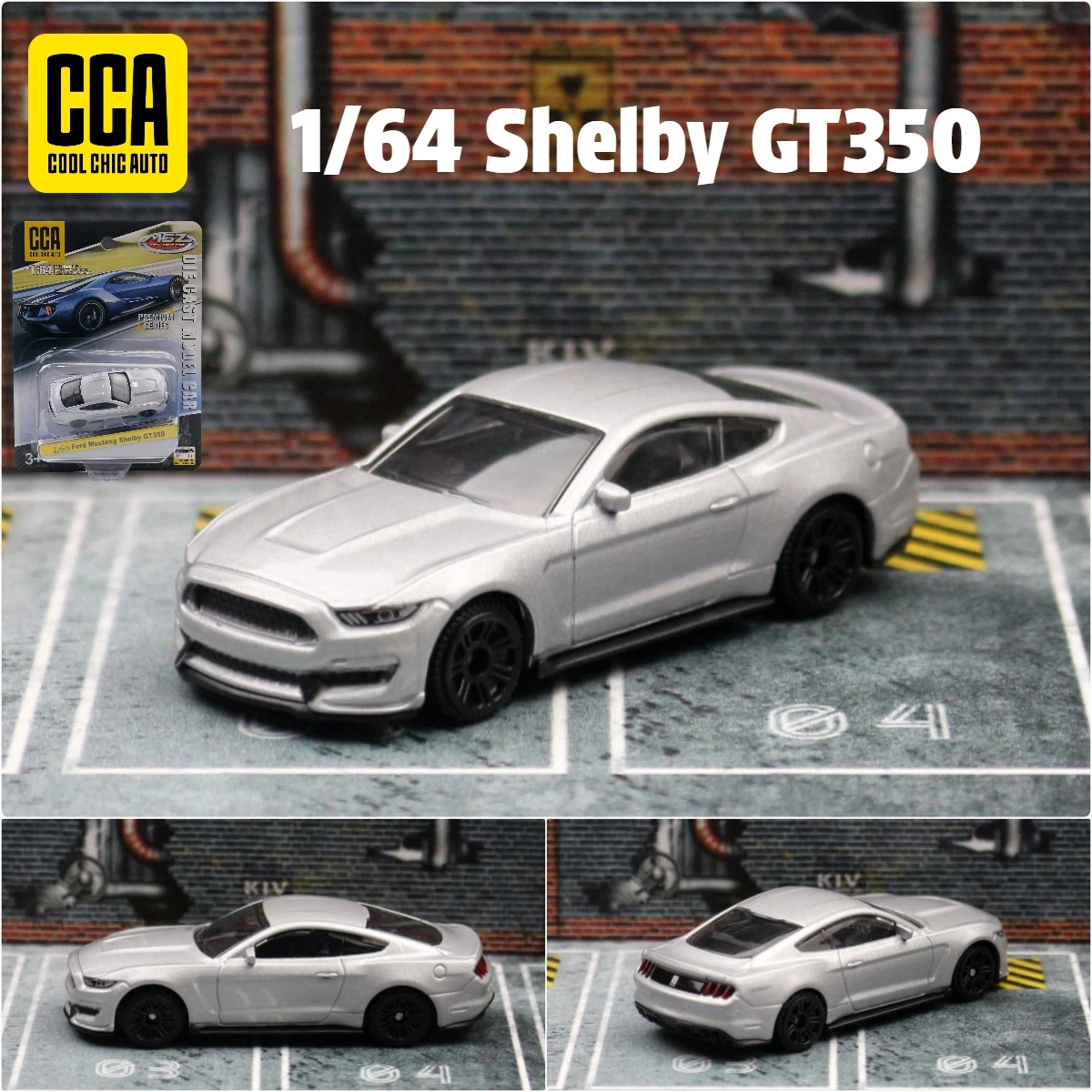 Ford Shelby GT350 1:64 Scale Diecast Miniature 3 Ford Shelby GT350 1:64 Scale Diecast Miniature - Image 3