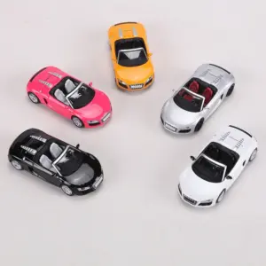 Silver Audi R8 V10 Spyder Diecast Model Car 13 Sb27c7dd246cf4e3d89d98ad193fe3899B
