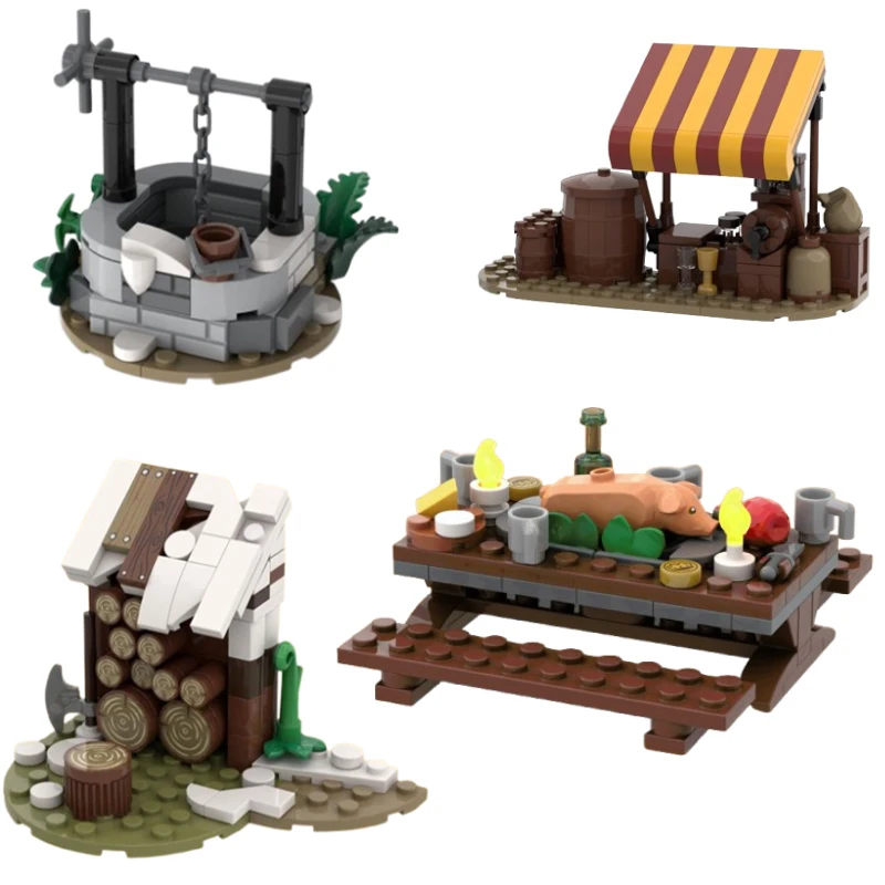Rustic Building Block Scene Set for Creative Enthusiasts 6 Rustic Building Block Scene Set for Creative Enthusiasts - Image 6