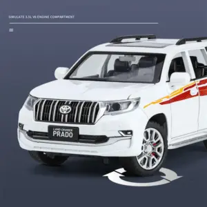White Toyota Prado Land Cruiser Diecast Model 1:24 Scale 13 Sb29cb188562746a5ab40176279cd47deP
