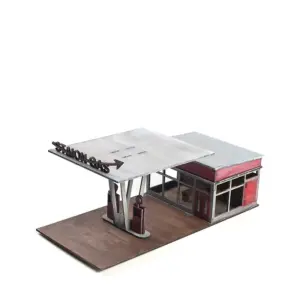 Vintage Mini Gas Station Model by HOBBIESIR 10 Sb2b1a752774249c3ab280ac067974a306