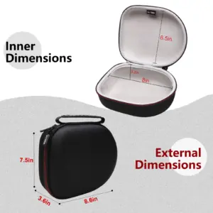 Teal Travel Headphones Case with Shockproof EVA 9 Sb2ddaa752eb0412fb1b6fe57dc4ca525G