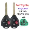 Toyota Remote Key Fob 3-4 Button 314.4 MHz