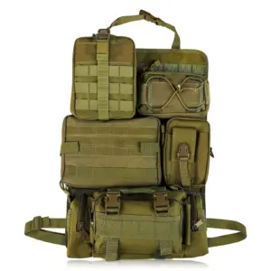 Khaki Tactical Car Seat Organizer with MOLLE Pouches 13 Sb3f34a83cb1e400baaef5bb7c9fac76at 4