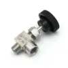 Stainless Steel 90° Needle Valve 1/8" to 1/2"