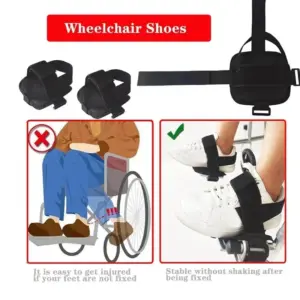 Black Wheelchair Foot Restraint Shoes for Stability 8 Sb467d4925a174774b3145443c2c5841dz