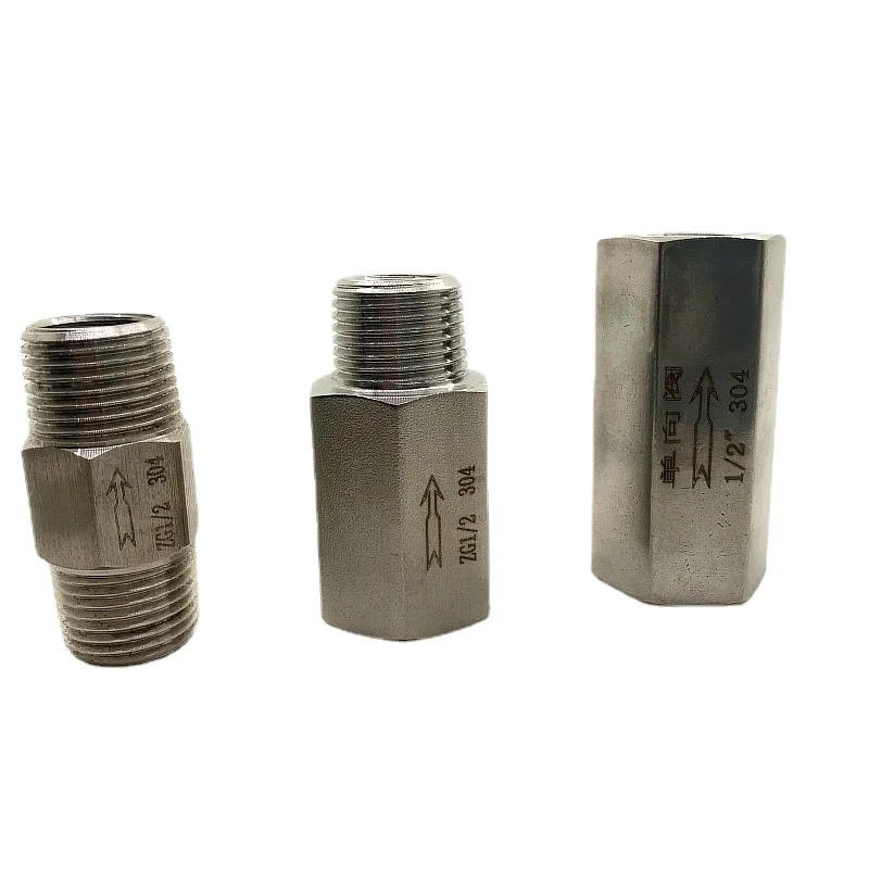 304 Stainless Steel Check Valve (Sizes 1/8" to 1") 3 304 Stainless Steel Check Valve (Sizes 1/8" to 1") - Image 3