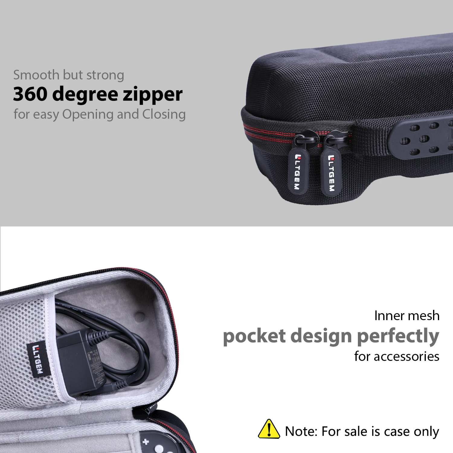 Switch Lite Impact-Resistant EVA Case with Mesh Pocket 6 Switch Lite Impact-Resistant EVA Case with Mesh Pocket - Image 6