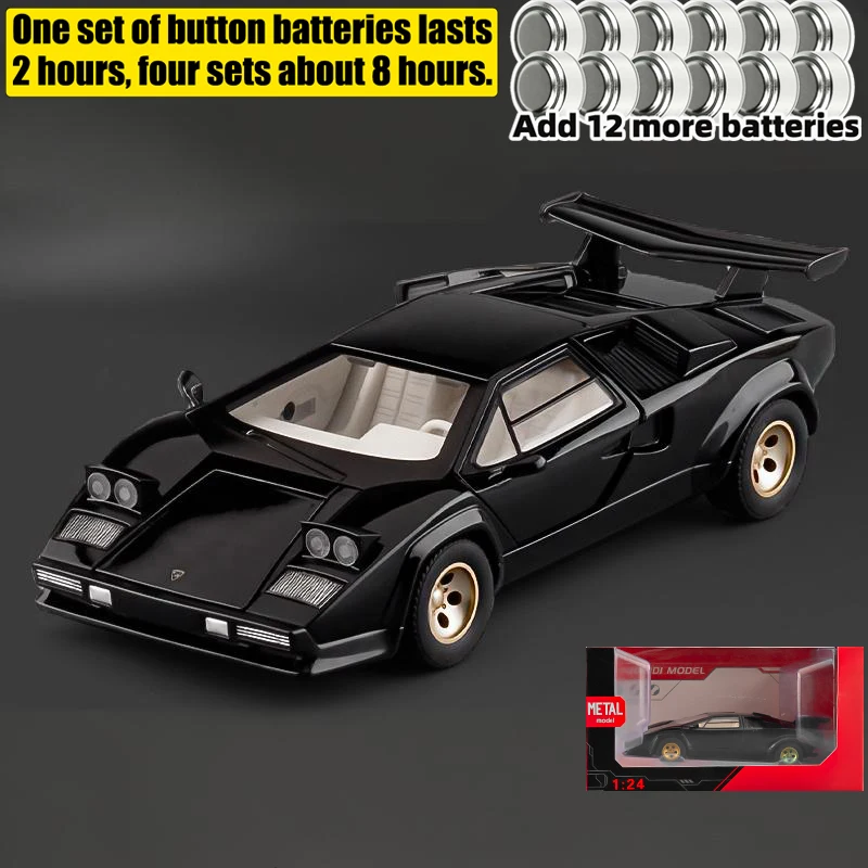 Lamborghini Countach LP500S 1:24 Diecast Model 16 Lamborghini Countach LP500S 1:24 Diecast Model - Image 16