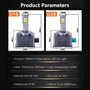 OSRAM LED D1S D3S Headlight Bulbs 6000K, 45W 10 Sb621e1fdfa2d450bb298c11437bfe8d9Y