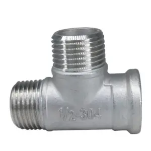 304 Stainless Steel BSP T-Shaped Pipe Fitting 1/4-2 Inch 8 Sb62832ba890a4c22ba654df5d5400fe5f