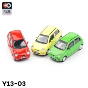 1:64 Scale Q-Design Diecast Sedan in Red & Yellow