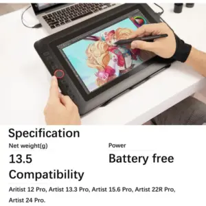 Stylus for XP Artist Series Tablets 8192 Pressure 8 Sb6508a50c9b24a25ae1d48239363c3be9