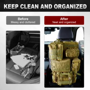 Khaki Tactical Car Seat Organizer with MOLLE Pouches 10 Sb67fe1b73d1d48ba8c53dd804d399423x 2
