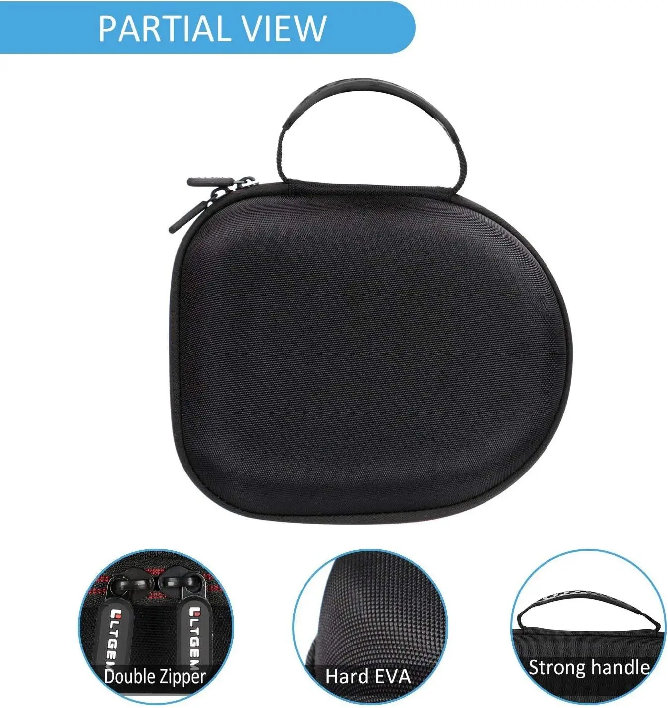 Light Grey Travel Case for Sennheiser Headphones 5 Light Grey Travel Case for Sennheiser Headphones - Image 5