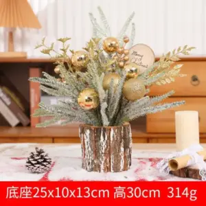 Mini 30cm Flocked Pine Christmas Tree for Home 17 Sb6b93e9fe71a4e85ba186f03ea98bf305