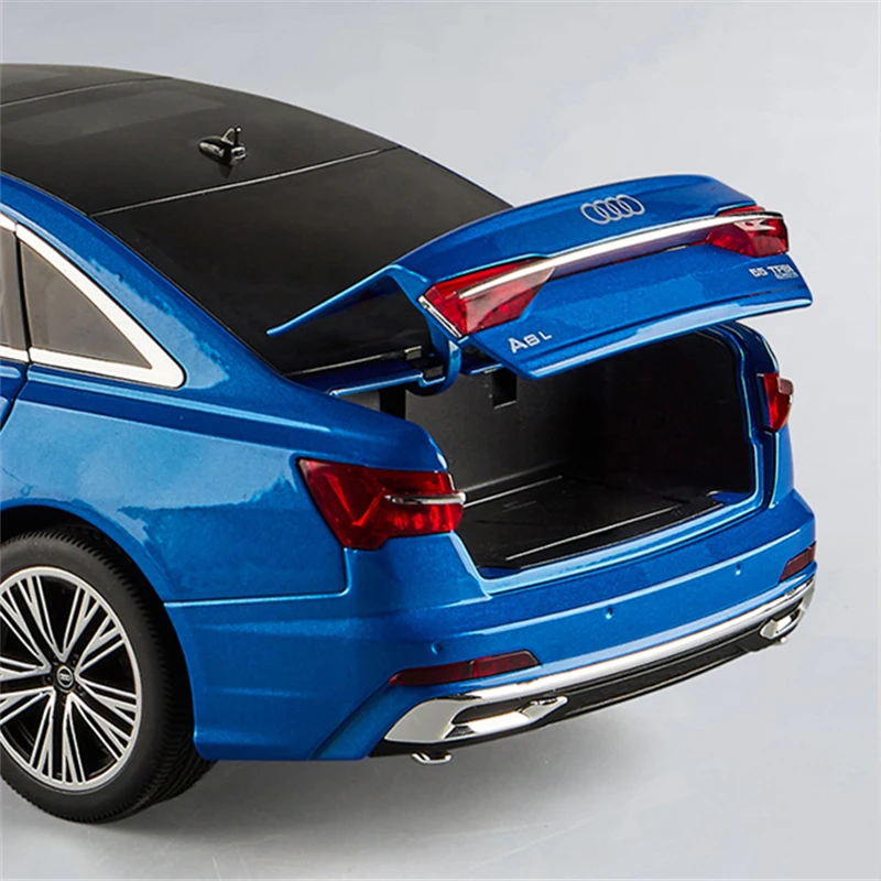 1:18 Blue Audi A6 Diecast Model 6 1:18 Blue Audi A6 Diecast Model - Image 6