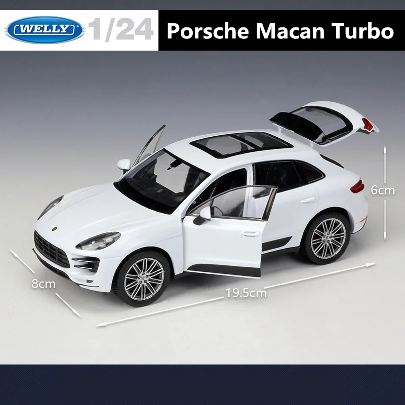 1:24 Porsche Macan Turbo Diecast Model 4 1:24 Porsche Macan Turbo Diecast Model - Image 4