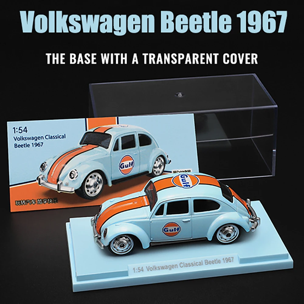 Vintage Blue Gulf Oil Volkswagen Beetle Miniature Model 5 Vintage Blue Gulf Oil Volkswagen Beetle Miniature Model - Image 5