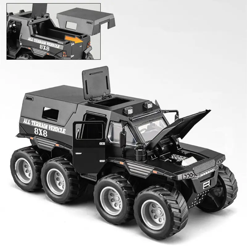 High-Detail Black Police Off-Road Vehicle Model 3 High-Detail Black Police Off-Road Vehicle Model - Image 3