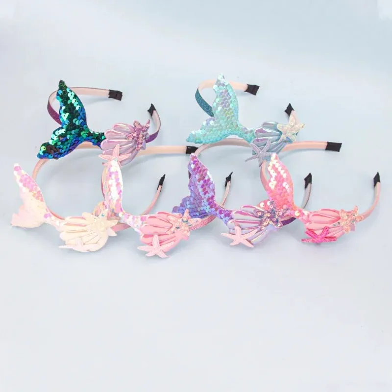 Mermaid Headband for Kids with Sequin Tail 4 Mermaid Headband for Kids with Sequin Tail - Image 4