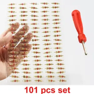 Copper Tire Valve Cores Kit for Vehicles 19 Sb81f779d293e4e67a51e85915a240284X
