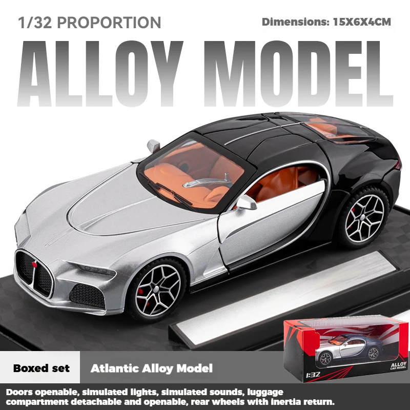 1:32 Diecast Sports Car Model with Light and Sound 10 1:32 Diecast Sports Car Model with Light and Sound - Image 10