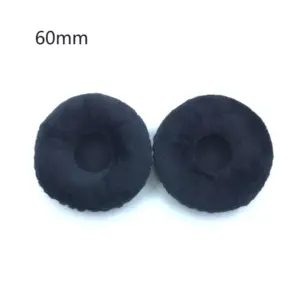 Black Velvet Ear Cushions for Headphones 18 Sb86c1dc7611b4d00867db0c3ec3ce1b1n
