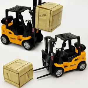 Miniature Industrial Forklift Model for Display