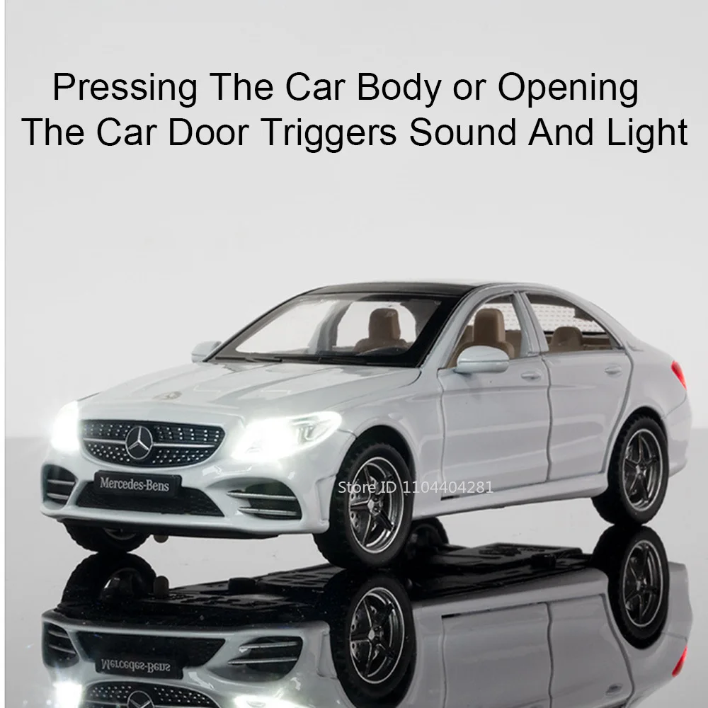 1:32 Scale Alloy Model Car with Lights 3 1:32 Scale Alloy Model Car with Lights - Image 3