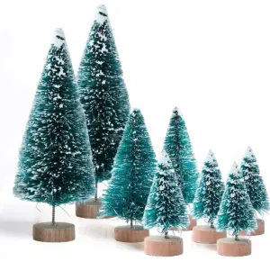 Handmade Mini Christmas Tree in Vibrant Colors 12 Sb92c7621152946ae84fa131a0110cf66M 4